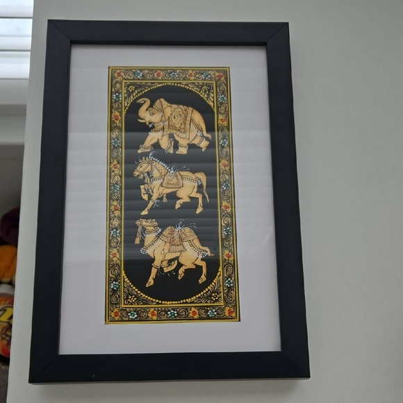 Other - Elegant Black and Gold Elephant Wall Art